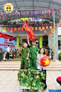 Hoạt động ngày 30/4 của Trường mầm non Cao Dương