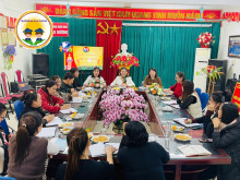 Một số hình ảnh kết nạp Đảng viên mới của Trường MN Cao Dương