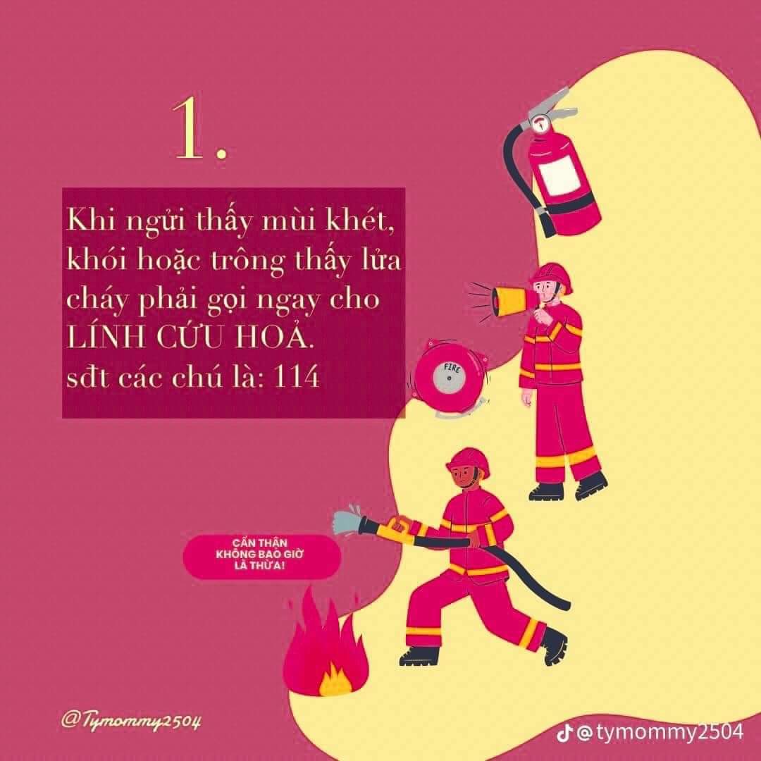 kĩ năng phòng cháy chữa cháy cho trẻ